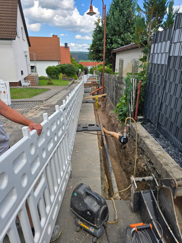 Rohrverlegung Kleinstraße